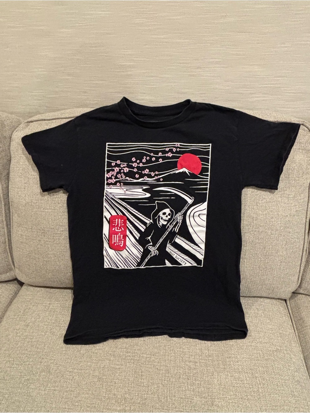 Riot Society "Scream Reaper"  T-shirt, Small